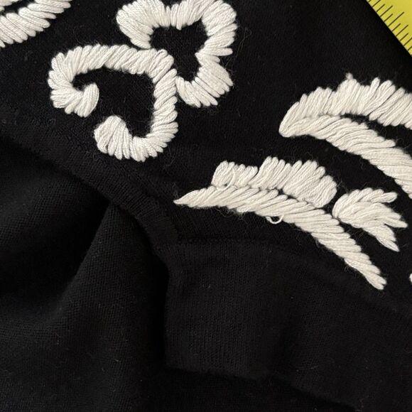 Bohemian Womens Embroidered Tunic Top Size XL Kimono Sleeves Artsy Coastal Flowy - Picture 10 of 12